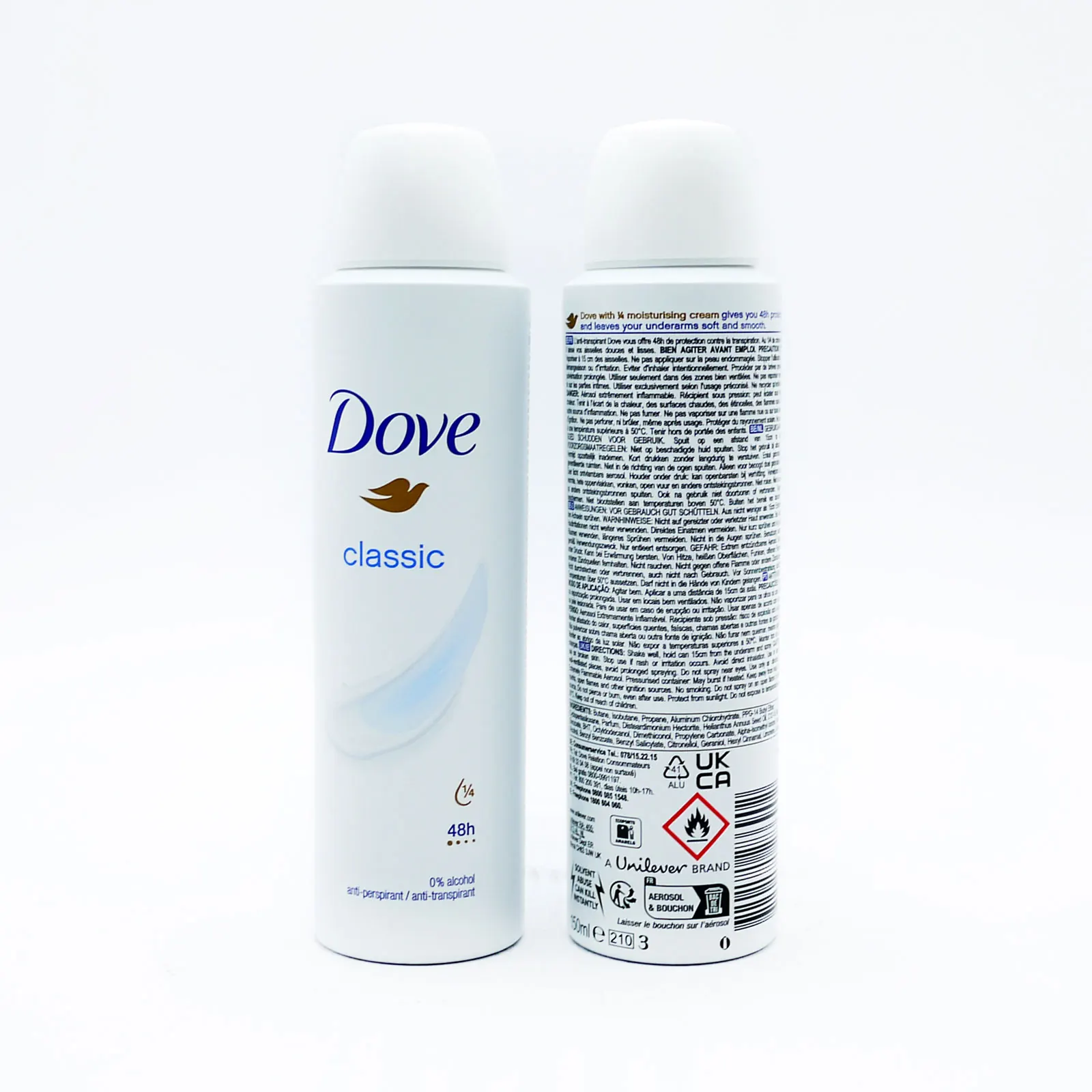 Dove Antiperspirant Dove Deodorant Spray 48 Hour 150ml 250ml Men