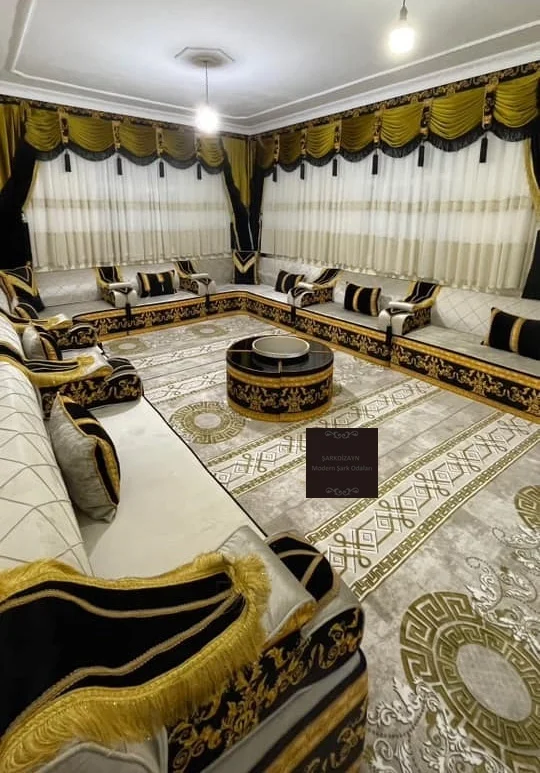 Majlis-Alfombra de lana con diseño marroquí de 40cm de altura, conjunto ...