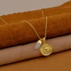 Rainbow Moonstone with Cancer