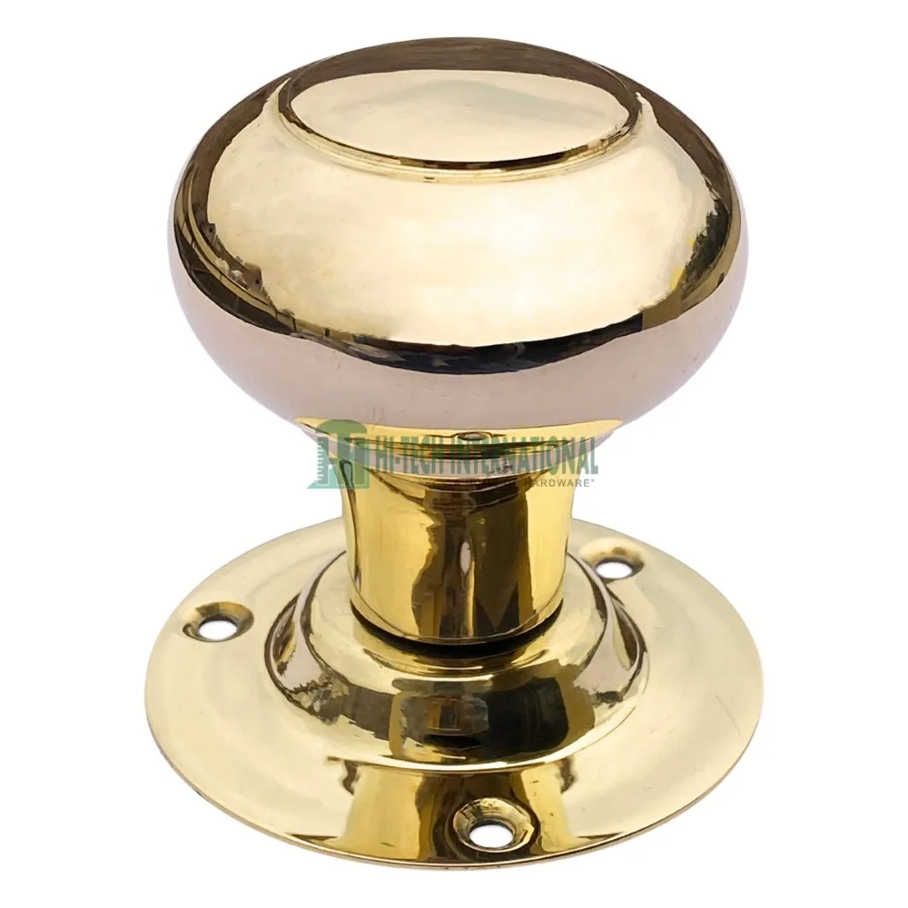 Brass Beehive Door Knob Polished Wholesale Queen Anne Door Knob Solid