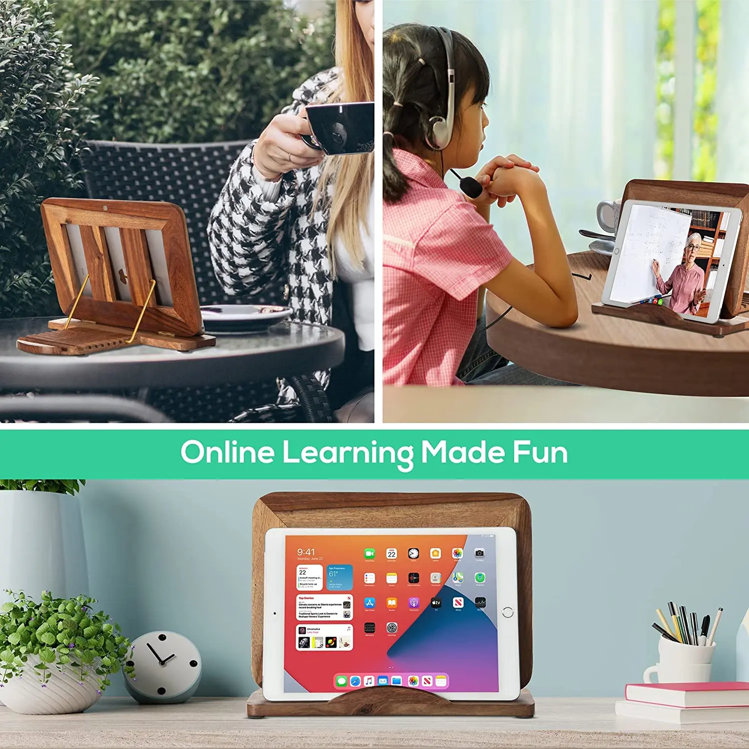 Top Laptop Stand Tablet Stand For Desk Table Adjustable Foldable Portable For Ipad 10.2 11.6 12.