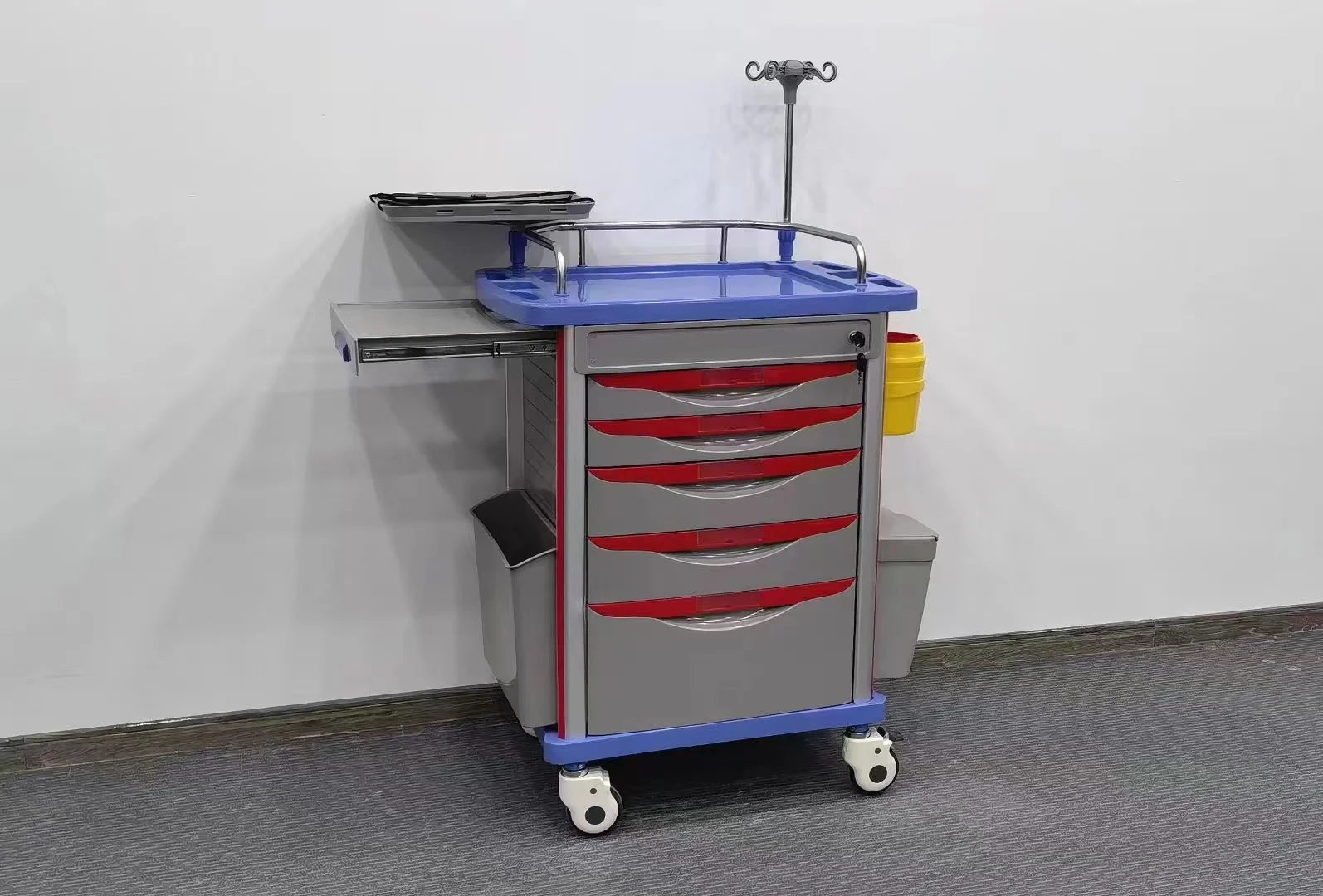 ABS аварийная тележка/мобильная медицинская тележка/тележка для лекарств