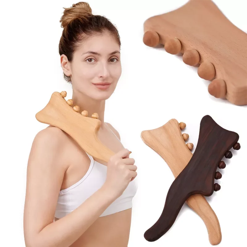 Wooden Massage Scraping Board Lymphatic Drainage Tool Wood Therapy Massage Tool For Whole Body