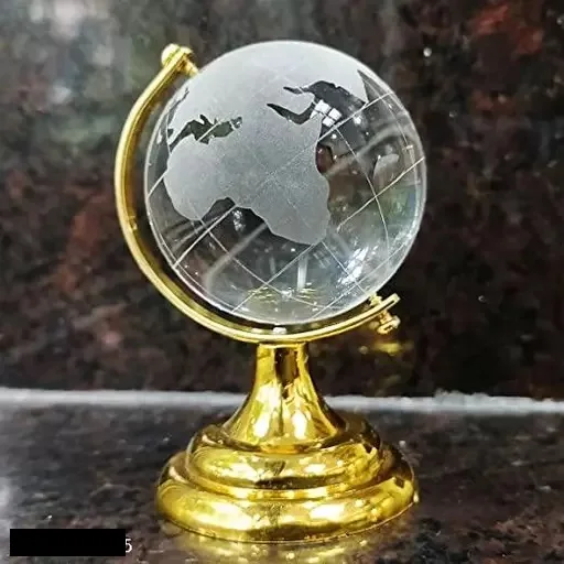 Современный дизайн металлический каркас с акриловым глобусом роскошный лучшее использование украшение для домашнего офиса столешница высокого качества