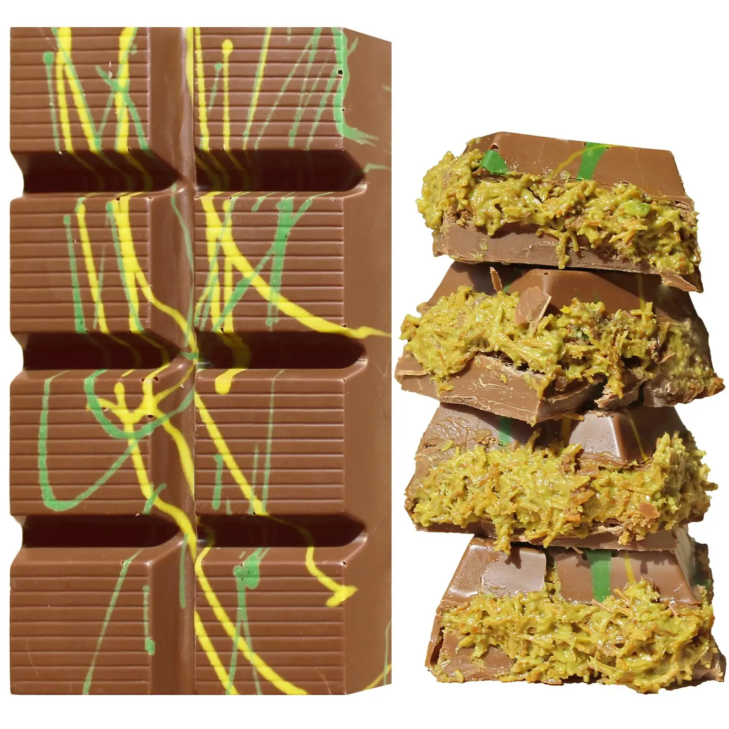 Dubai Chocolate Bar Pistachio Kataifi  Viral Dubai Chocolate With Knafeh and Pistachio Cream