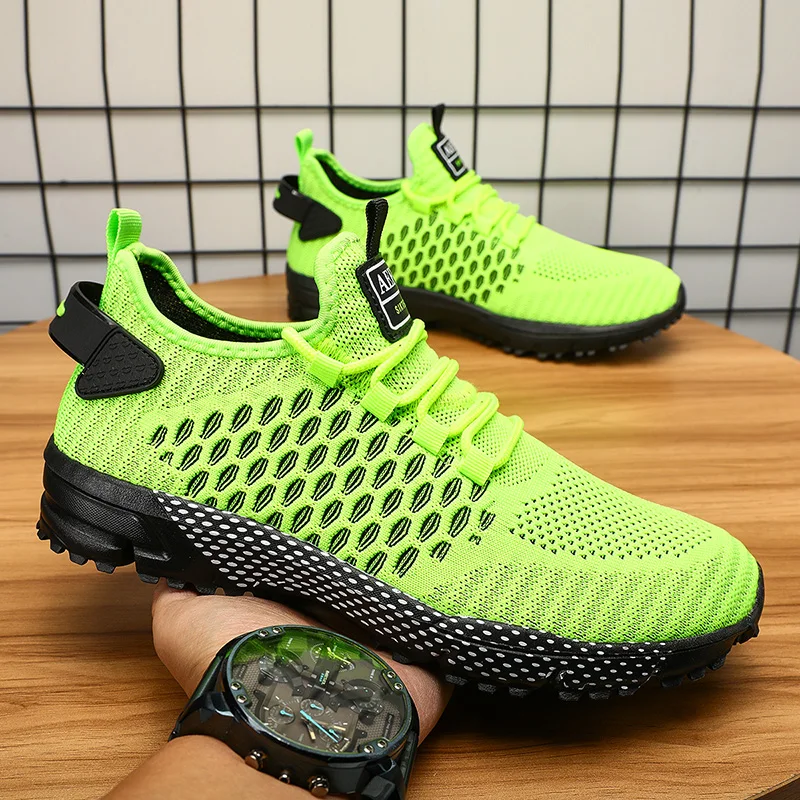Brand Logo Customize Plus Size US 13 EU 47 Man Lightweight Tenis Casual Sports Sneakers Mesh Running Walking Shoes for Men