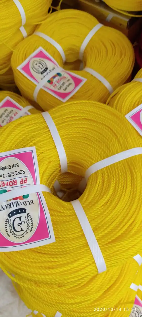 Hdpe Rope 5mm 6mm 7mm 9mm 11mm Yemen Pe Rope For Packing Fishing