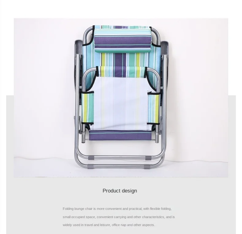 Metal Stripe Striped Vintage Folding Lounger Beach Chair Buy Striped