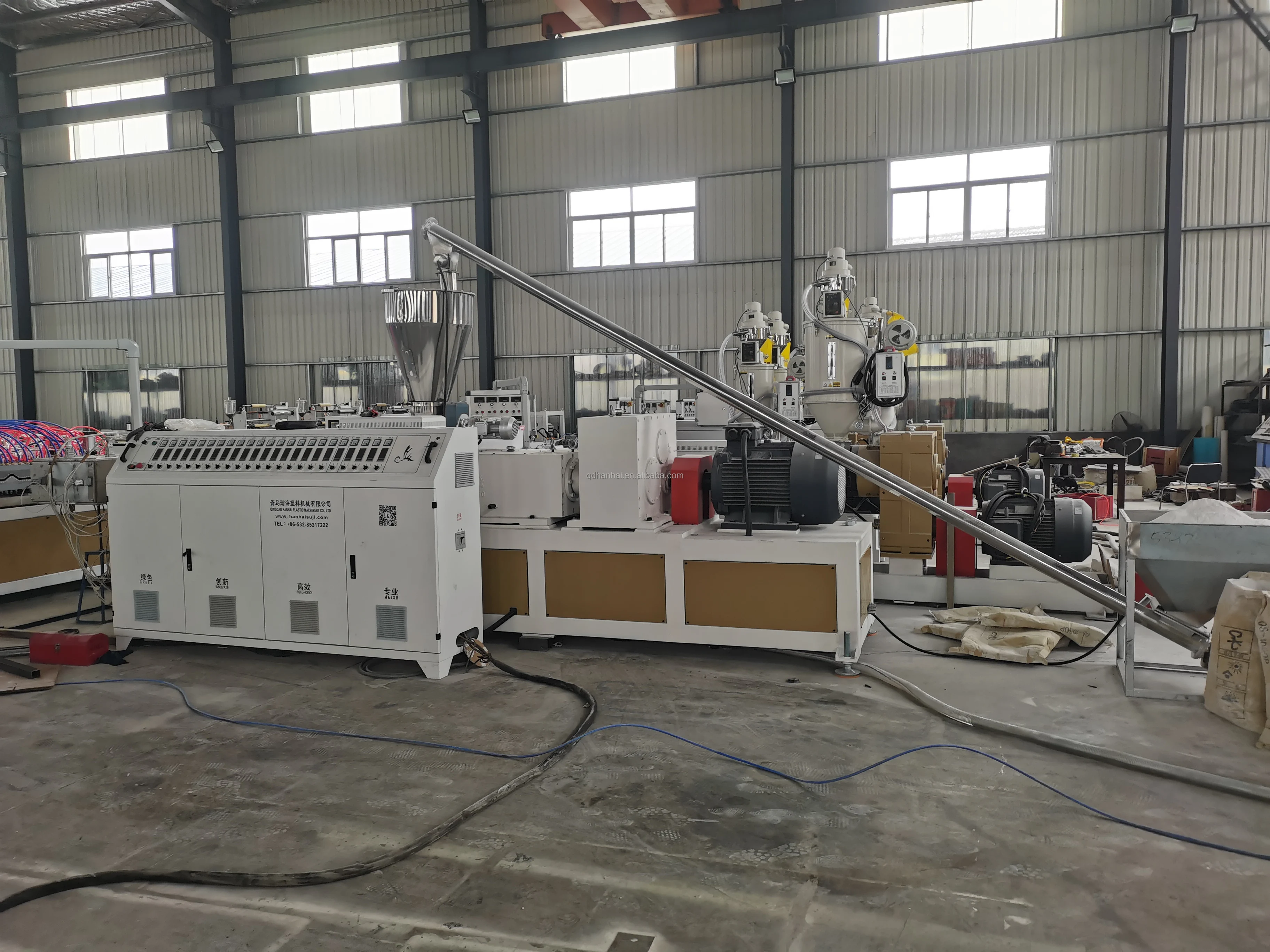 Recycled Glazed Tile Roofing ASA PVC Plastic Trapezoidal Roof Sheet Forming Extruder Manufacturing Making Machine