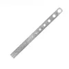 METAL RULE WITH HOLE GAUGE