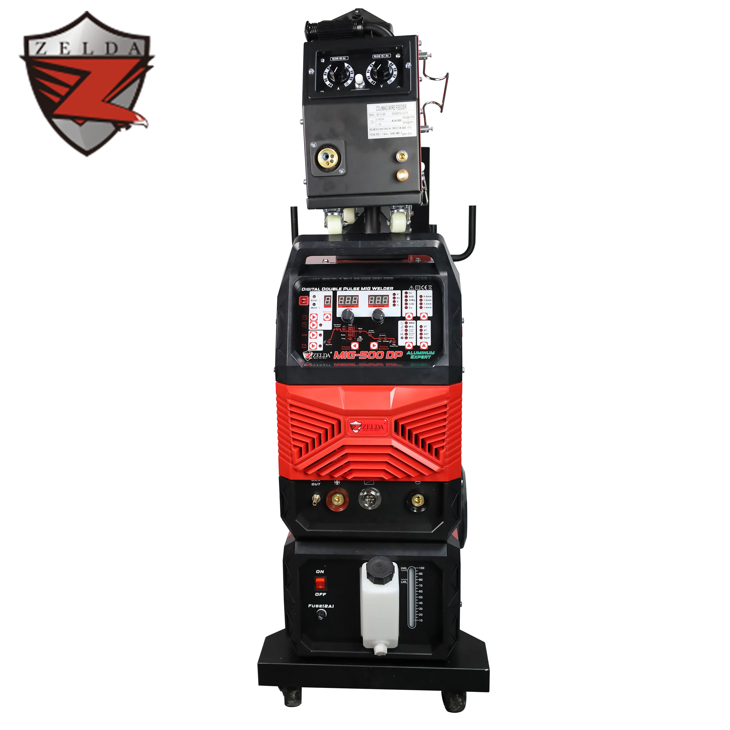 Water Cooled Synergic IGBT Module Pulse Double Pulse Mig Welder  Heavy Duty Automatic Aluminum 500A 380V Mig Welding Machine