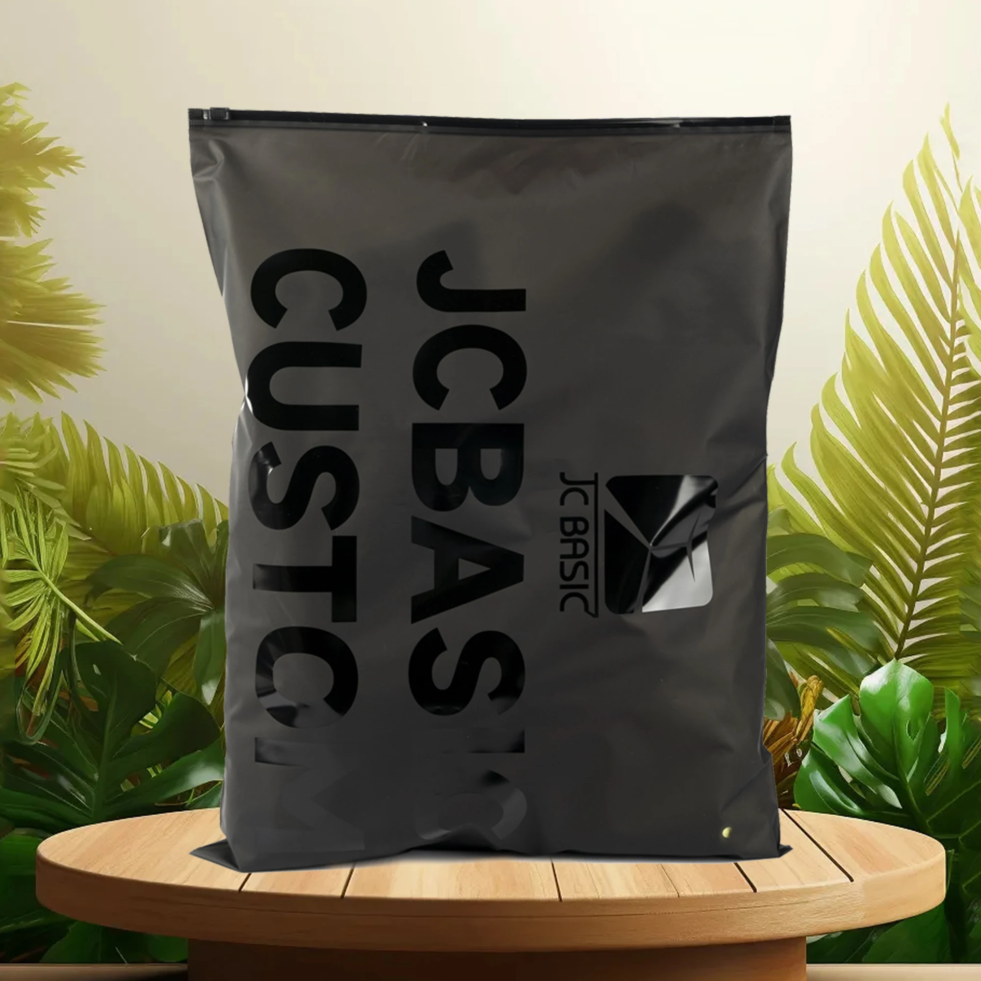 Customized Biodegradable Frosted Sealing Zipper Lock Bag Packaging Bags to Shirt/ Hoodies/ Pants With Logo Plastic Bags