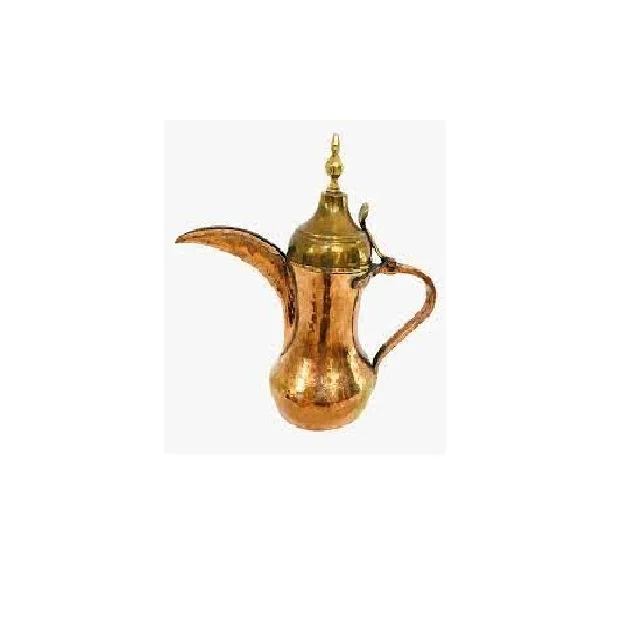 Luxurious Metal Shiny Teapot Customized Color Handmade Decorative Wholesale Dallah Table Top Affordable Metal Coffeepot