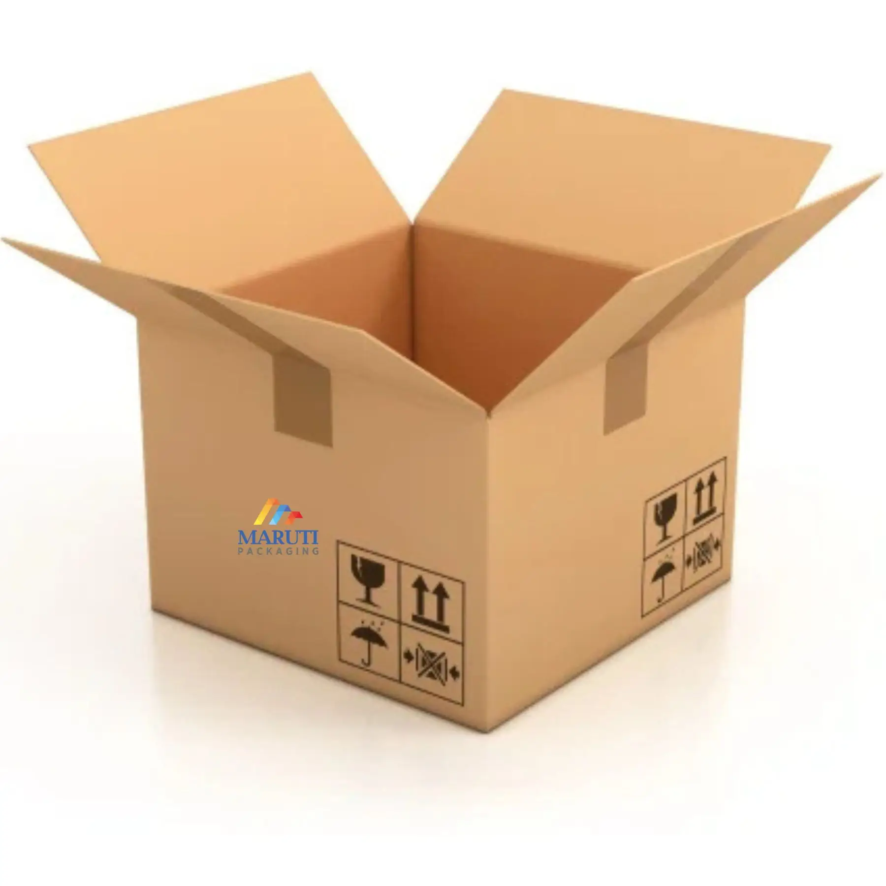 Custom Printed Durable Corrugated Packaging Box Portable Bulk Carton for LCD TV Shipping & Storage