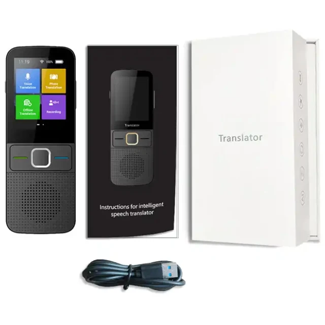 AI Translator 多機能翻訳機 言語音声翻訳機、2.0 AI インスタント音声