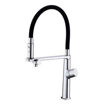 Single Hole Faucet Hot and Cold Rotating Tube Table Washbasin Pull Down Basin Sink Faucet for kitchen Bathroom