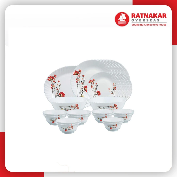 Direct Factory Indian Dinner Sets Dinnerware Designer Opalware Dinner