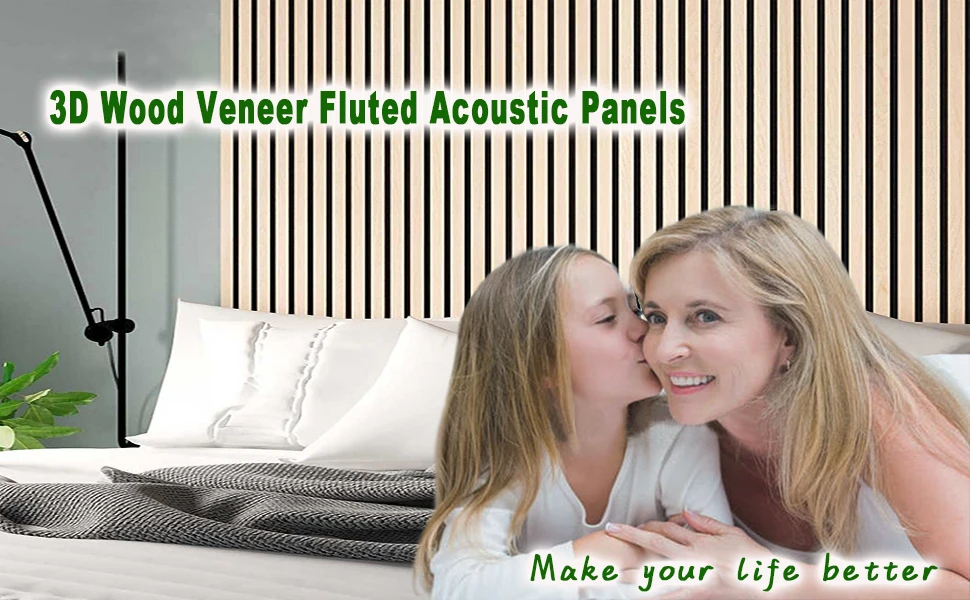 Factory  Wood Slat Acoustic Panels Durable 3D Textured Ceiling Wall Panels for Noise Reduction factory