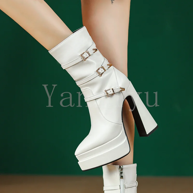 Custom High Heels Ankle Boots, High Quality Women's Boots, Factory