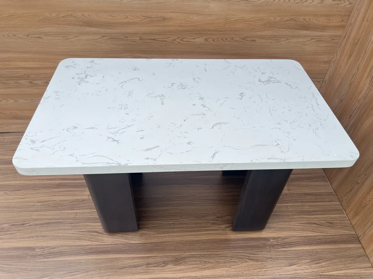 Marble Top Low Dining Table For Kitchen Room And Coffee Restaurant