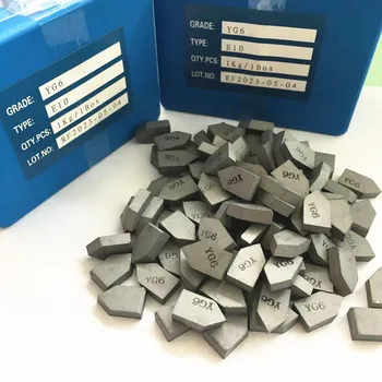 High Quality Yg6 E10 Tungsten Carbide Brazed Tips For Cutting