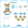 38 pieces of blue bow bear