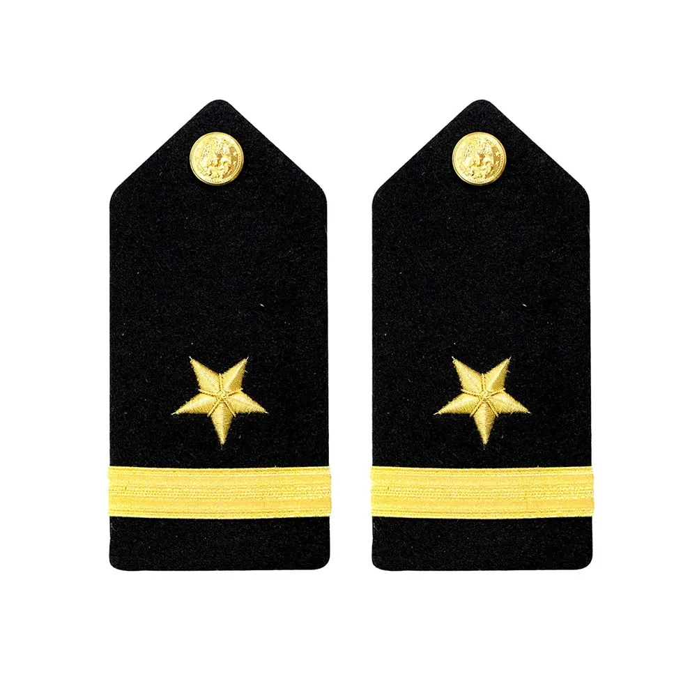 New Arrival Customized Size Uniform Shoulder Boards Epaulets Ceremonial Uniform Pilot Shoulder Ranks
