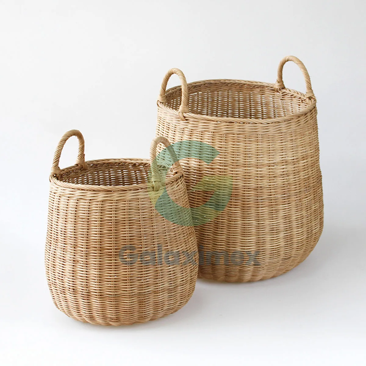 Round Wicker Easter Basket Wicker Laundry Basket Rattan Storage Basket Made By Vietnamese