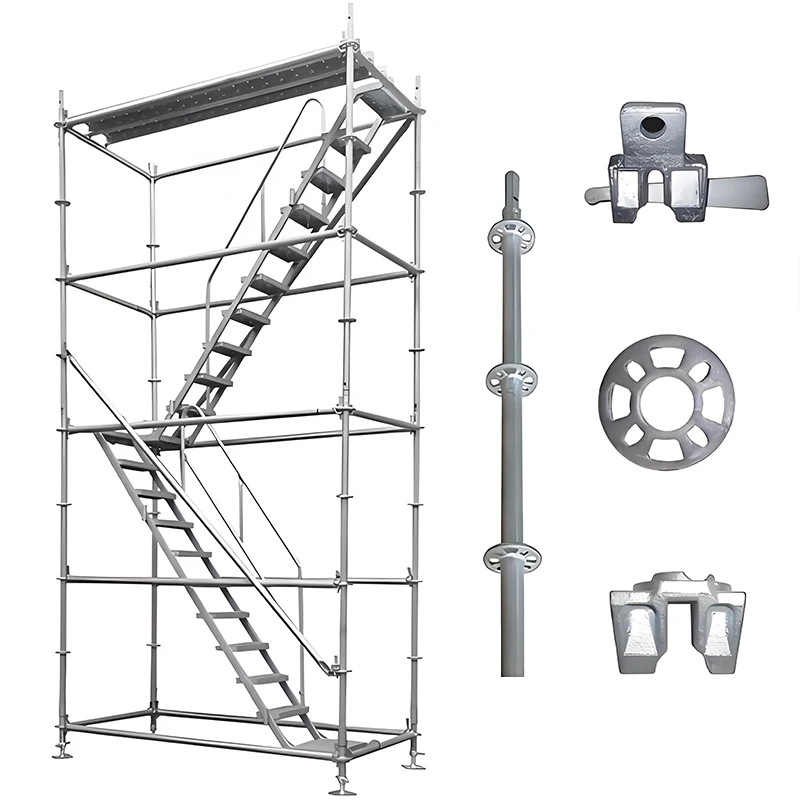 Adjustable 12 Meters Industrial Hot Dip Galvanized Heavy Duty Steel Scaffolding Tower for Diverse Building Construction Projects