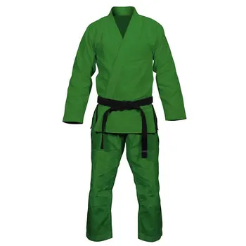 Wholesale Customized Top Quality Green Jiu Jitsu Gis Uniform Kimono Bjj Gi Suits Brazilian Men Women
