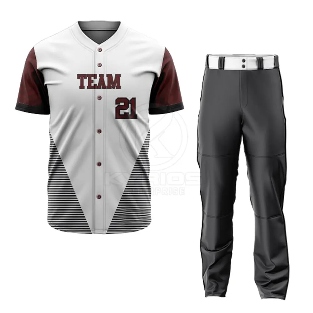 Men's Low Price Baseball Uniform Custom Logo Design Men's Baseball