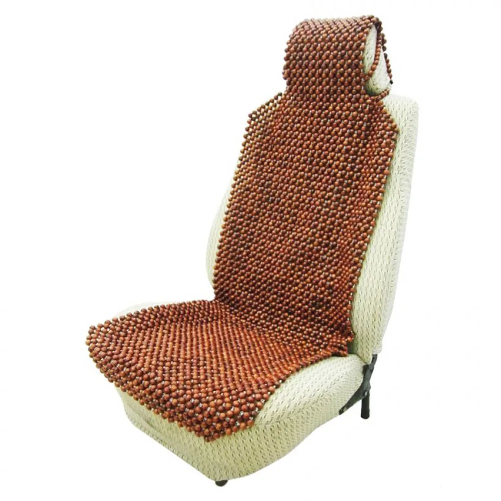 Pine Wood Bead Seat Cover Full Car Massage Cool Premium Comfort