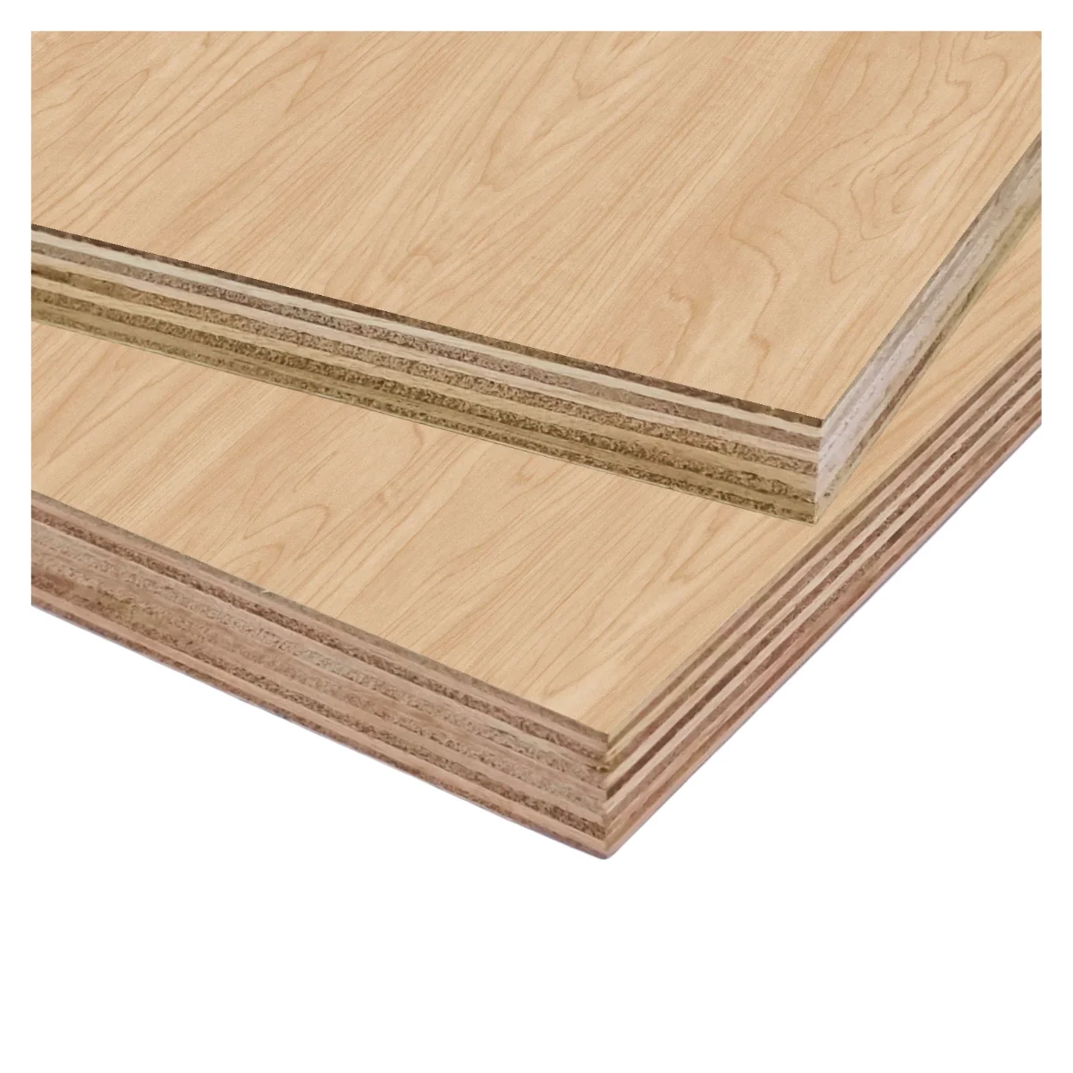 Grain Melamine Faced Plywood Carb Melamine Wood P2 E0 E1 E2