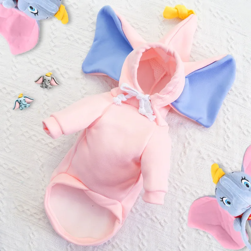 Animal Clothing Elephant Cat Autumn Winter Sweater Fleece Sleeve Tops