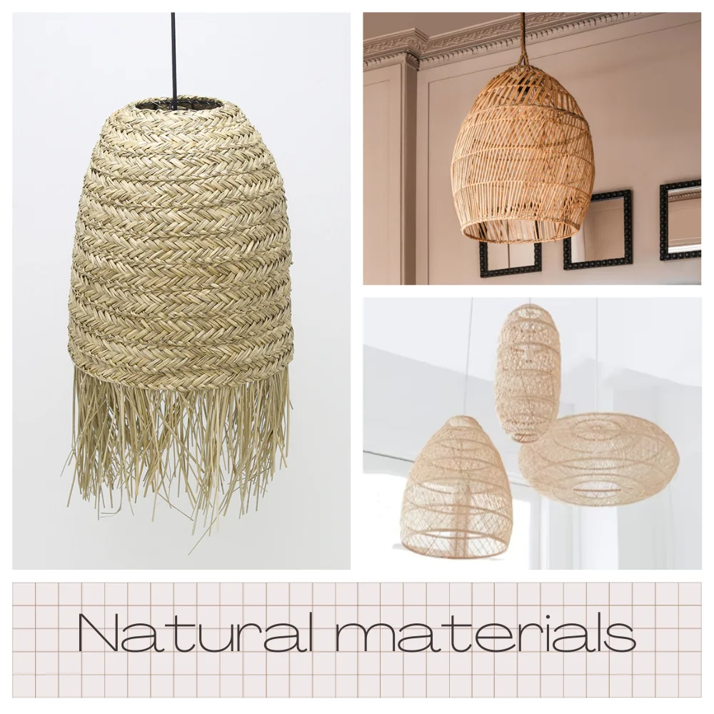 Retro Religion Handmade Rattan Lampshade Table Decoration Natural ...