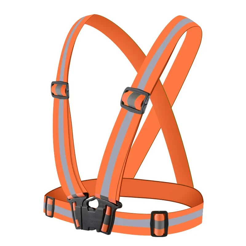 HCSP Security Jacket Construction High Visibility Pockets Reflective Safety Work Vest Led Turn signal Reflective Vest