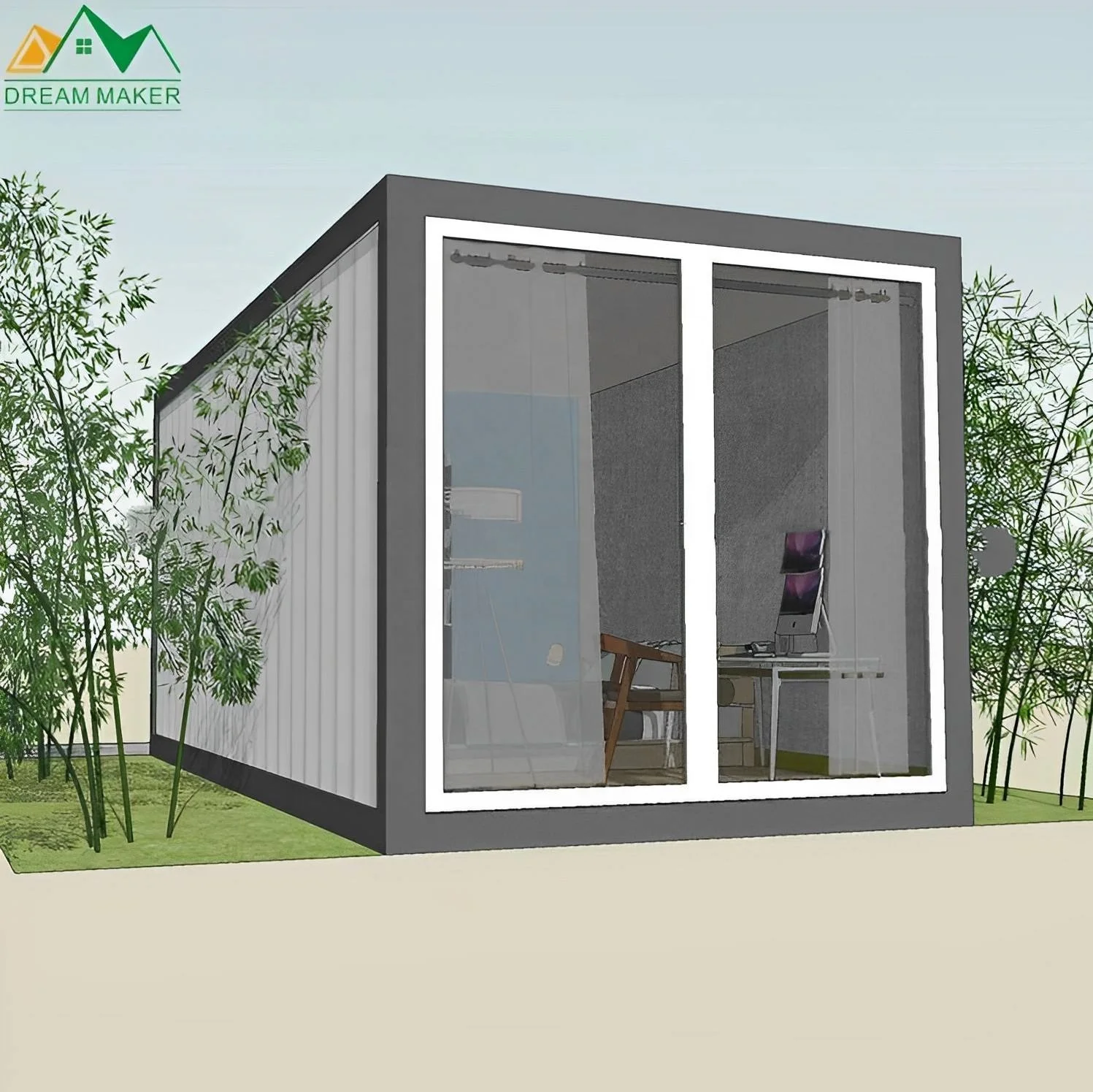 Modular Mobile Prefab Low Cost Easy Build Assembly Office Container House Prefabricated Detachable Flatpack Casas Container Home