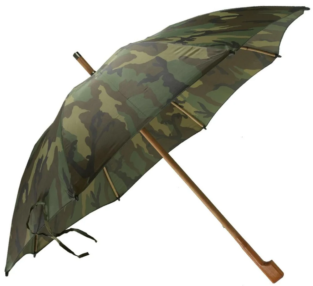 100 Made In Italy Long Manual Umbrella For Hunters And Fishermen With