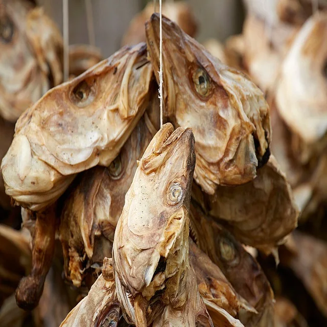 High Quality dry cod head fish dry fish cheap price stock dried fish