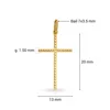 Yellow Gold 20x13mm