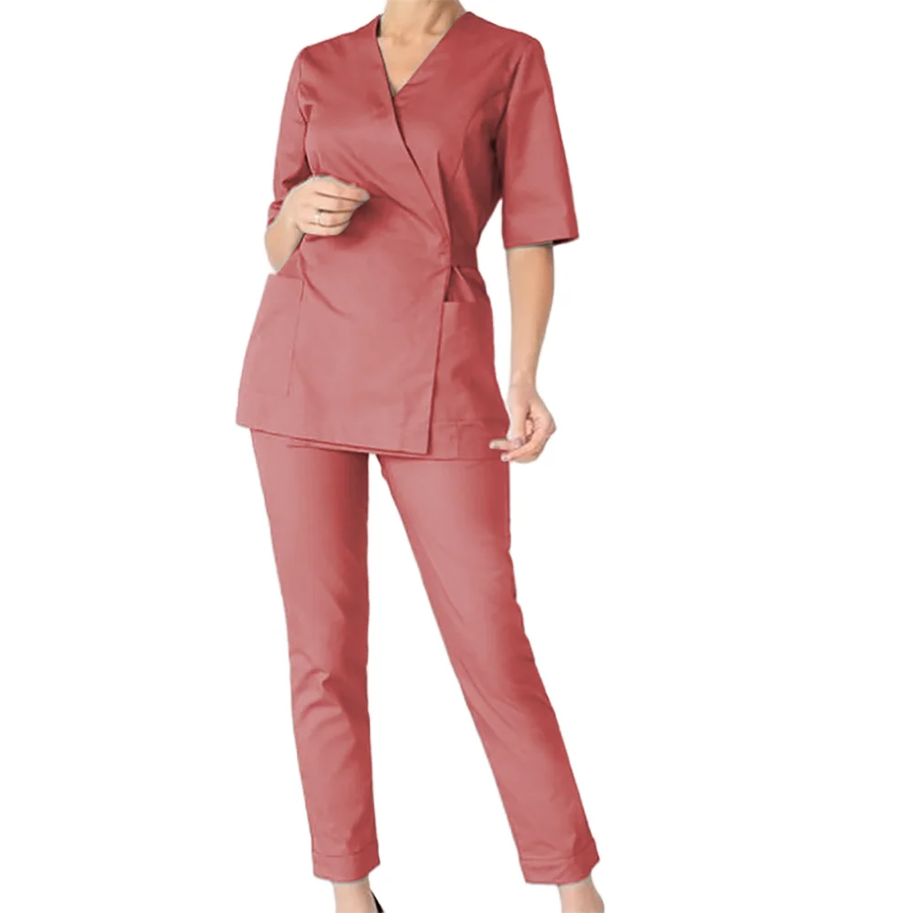 Wholesale Hospital Uniforms Scrubs Vendors Nurse Scrubs Top With Jogger