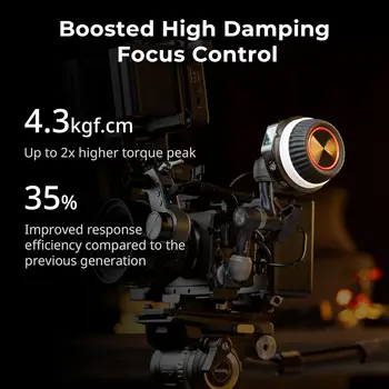 SmallRig Wireless Follow Focus Kit (Lite) with Handwheel Controller & Receiver Motor, A/B Stops & 15mm Rod Clamp, Compact detail image