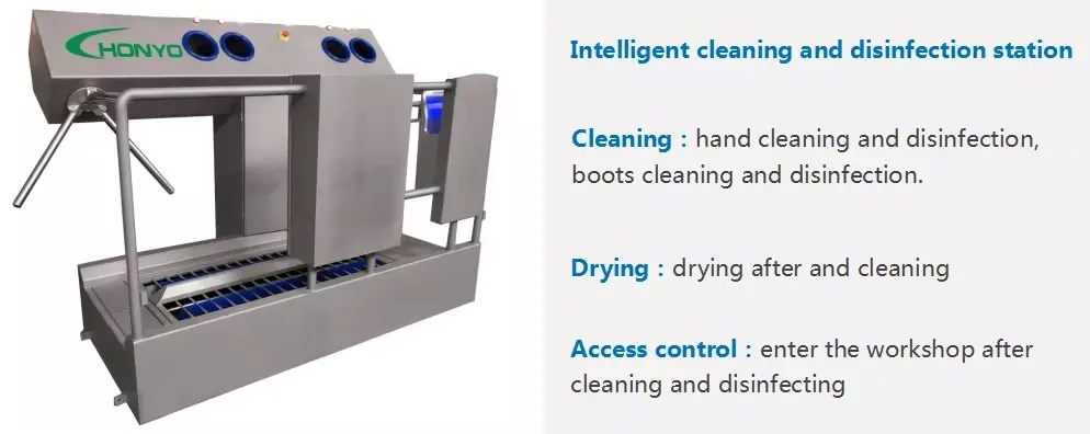 Automatic sanitation cleaning station boots washing machine stainless steel sterilizer for factory food industry