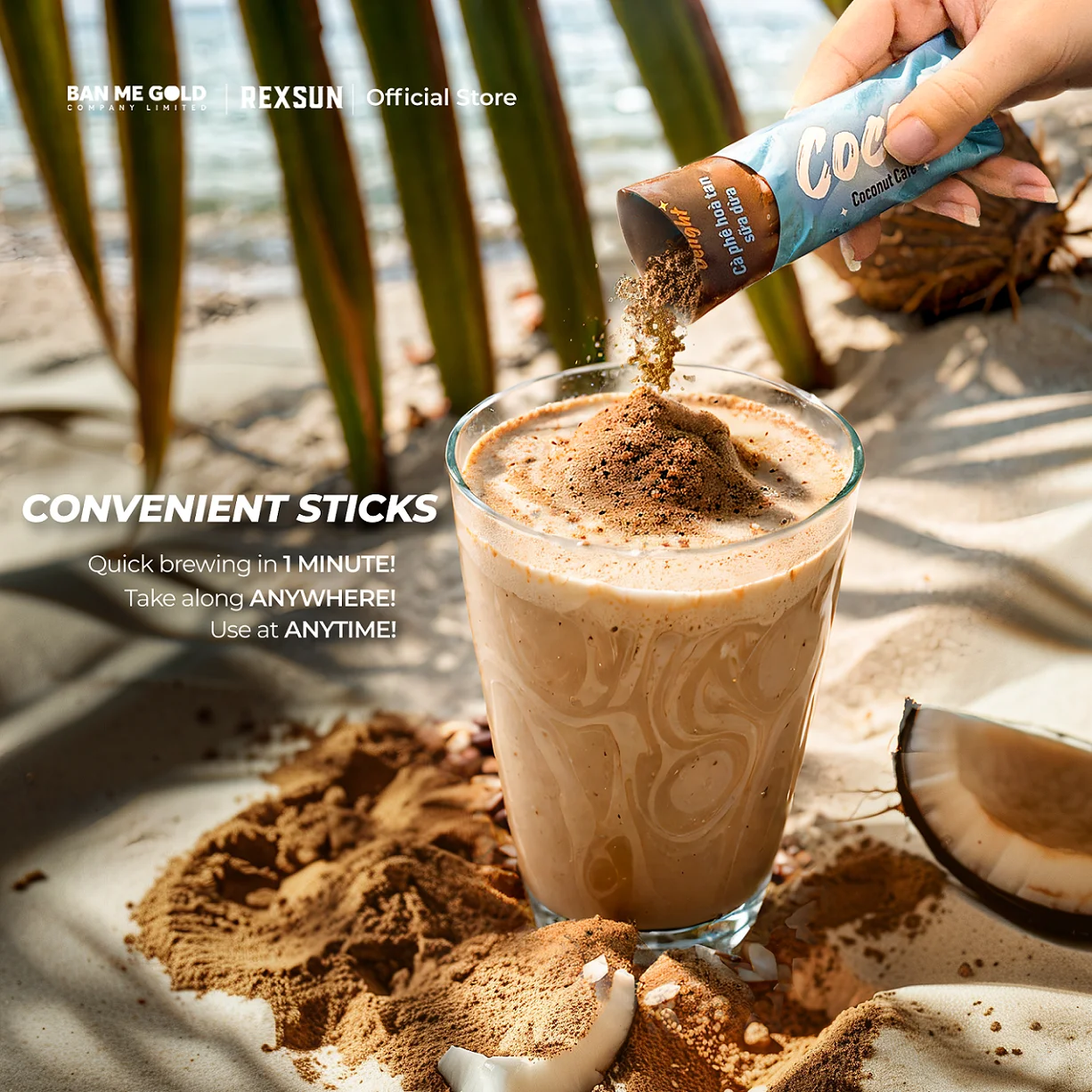Coconut Coffee Mix COCOFE 480g - Smooth & Creamy Instant Coffee