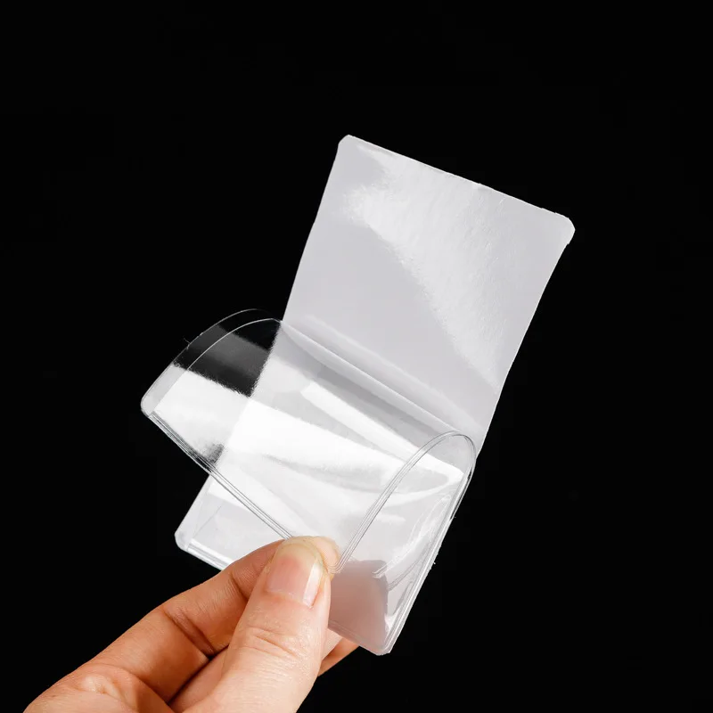 Customized clear Sticky Backed Pockets PVC Label Folder Bag Adhesive ...