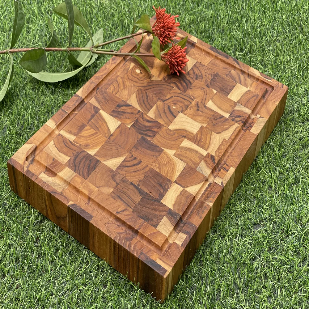 Extra Large Teak Cutting Board Acacia Chopping Block Bamboo Board For