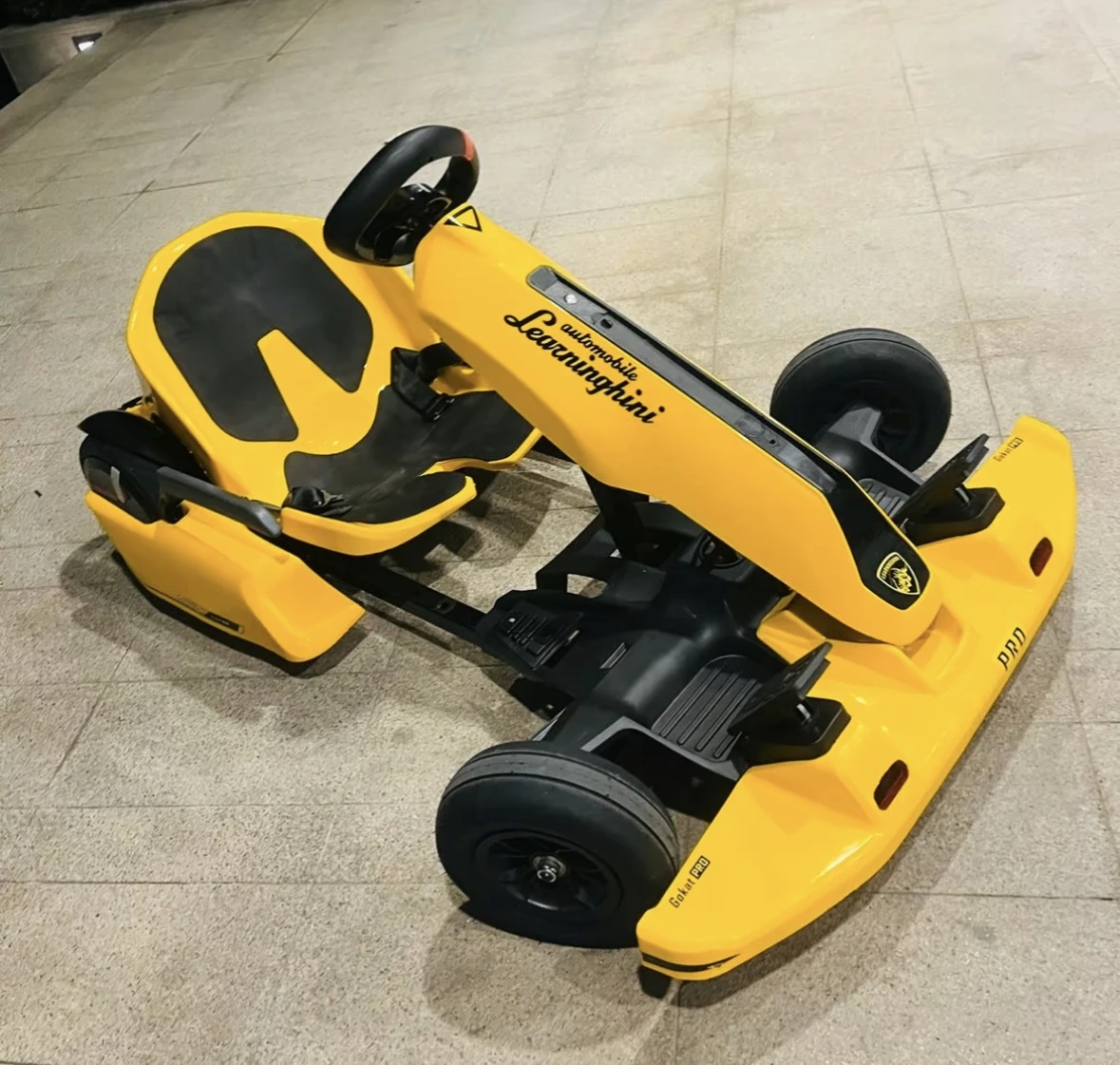 Lamborghini 4800W Sarı Elektrikli Go-Kart - Hızlı ve Eğlenceli Sürüş