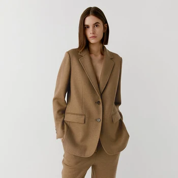 New Design Professional Vintage Fashion Unique Full Sleeves Business Suits Regular Elegant Lady Formal Slim Fit Blazer