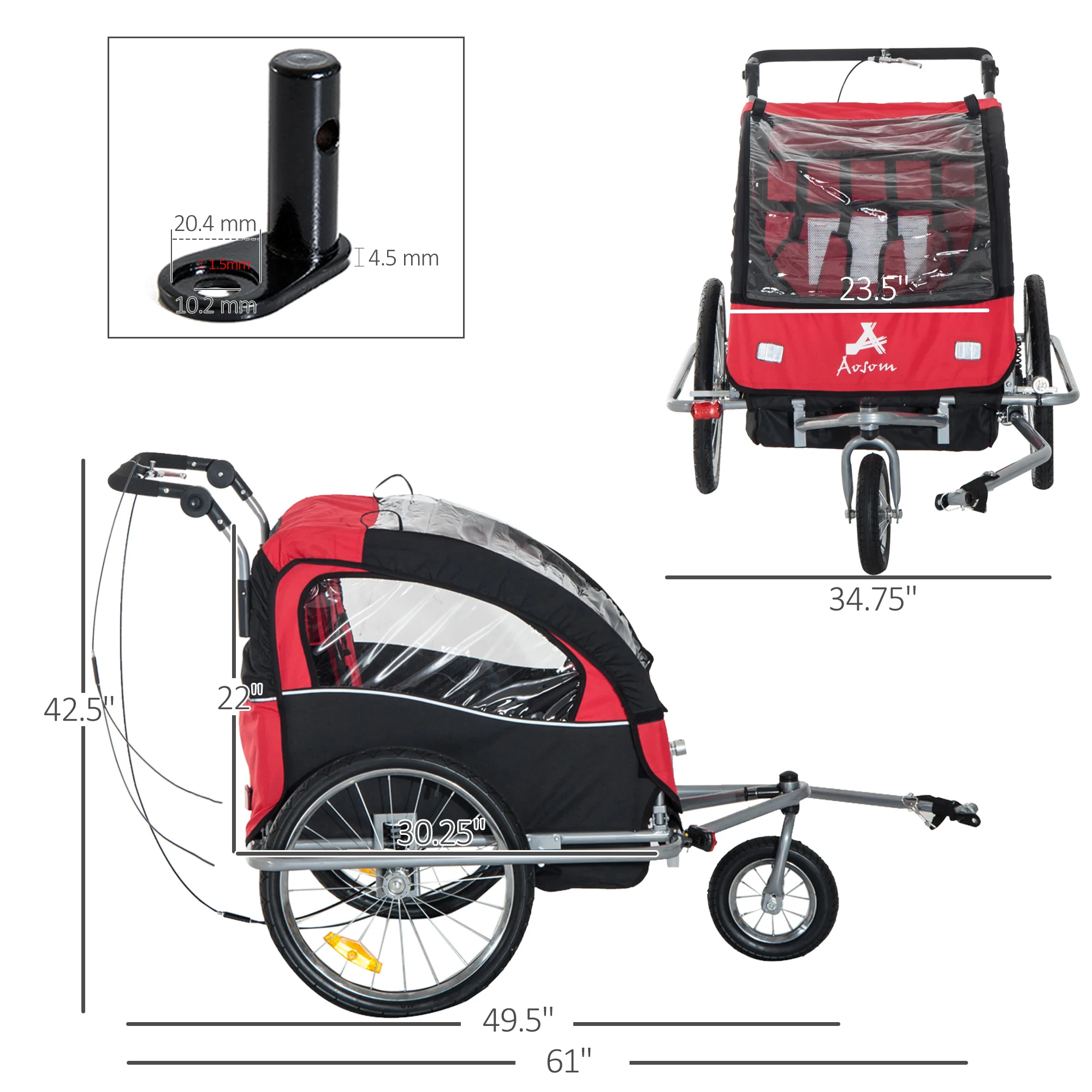 Wholesale Baby Carrier Bike Trailer For Sale Bicycle Bike Trailer