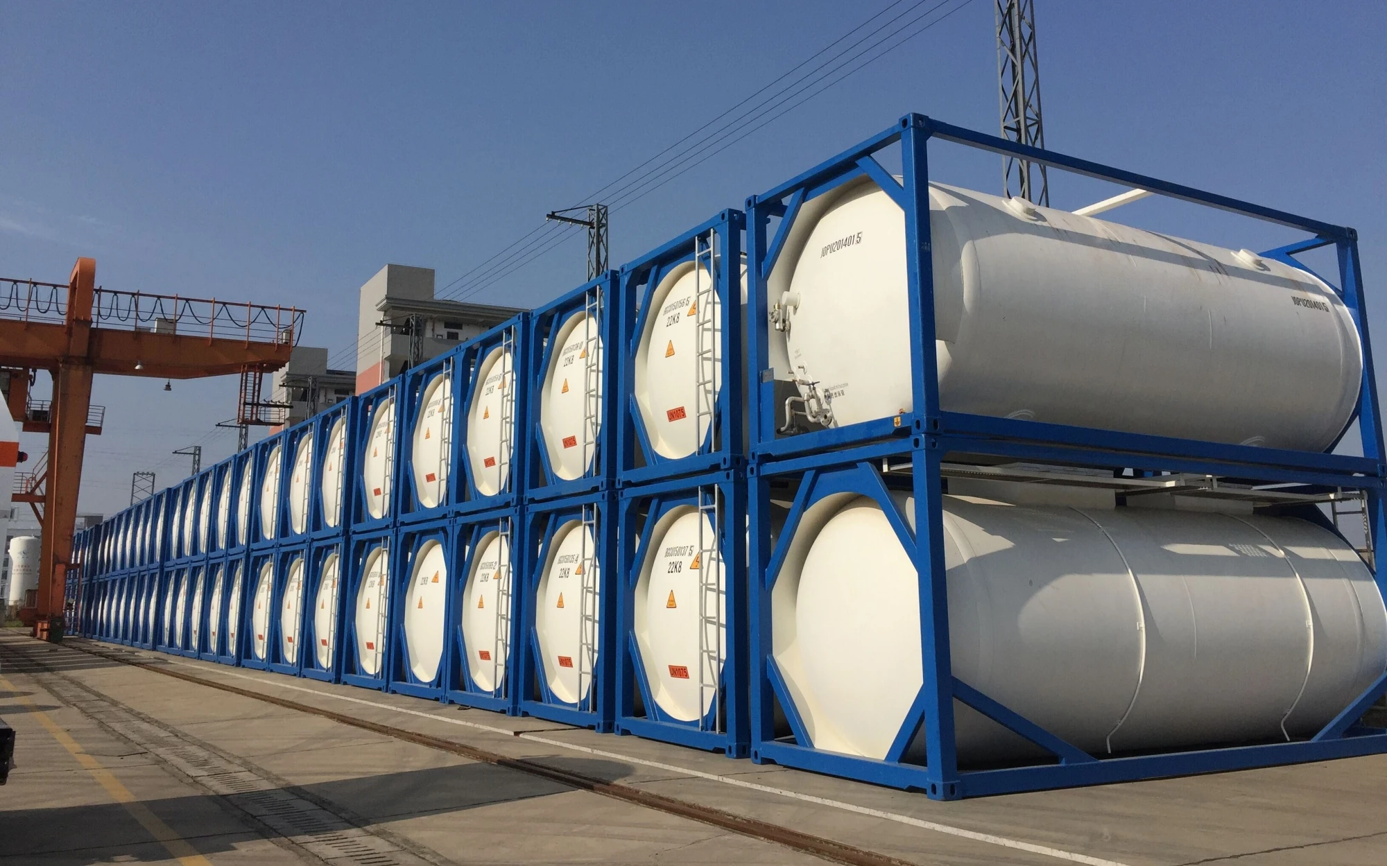 45m³ Anhydrous Ammonia Cryogenic ISO Container for Safe Propane ...